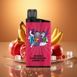 IGET Bar 3500 Puffs Disposable Vape - 1400mAh Mesh, Banana Pomegranate Cherry Ice