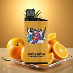 IGET Bar 3500 Puffs Disposable Vape - 1.2 Ohm Mesh Coil, 1400mAh, Orange Mango Pineapple Ice
