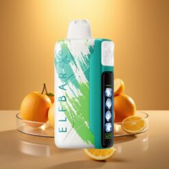 Elf Bar Ice King 40000 Puffs Rechargeable Disposable Vape with Adjustable Cooling & LCD – Sour Apple Ice