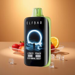 Elfbar Moonnight 40000 Puffs Strawberry Kiwi Ice – 22ml E-Liquid, Mesh Coil, Type-C Fast Charging